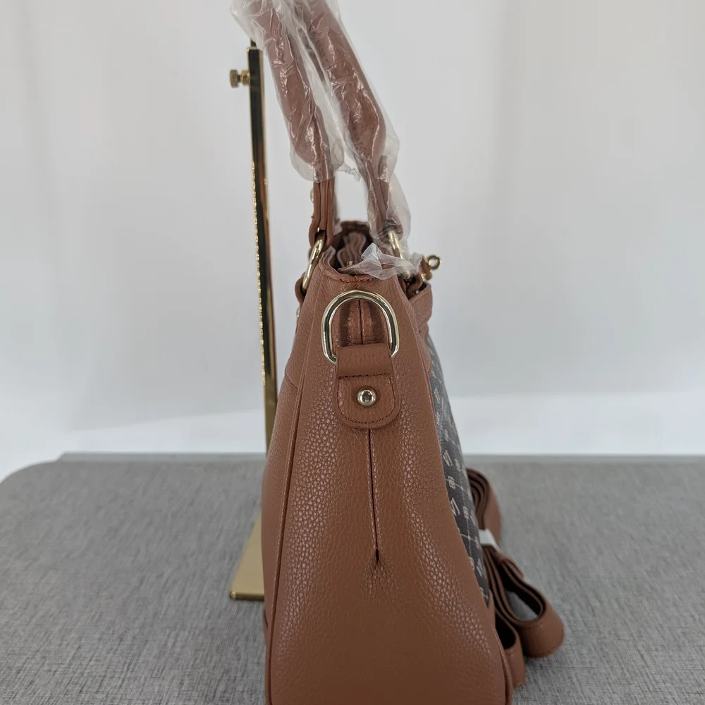 Elegant Brown and Black‎ Satchel